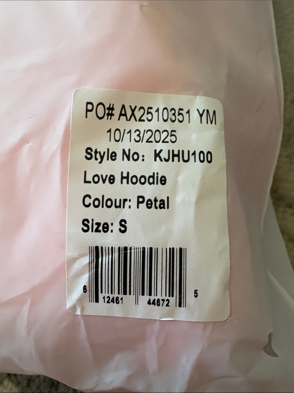 Comfrt - Pink Love Hoodie with Subtle Heart Detail - Picture 4 of 4